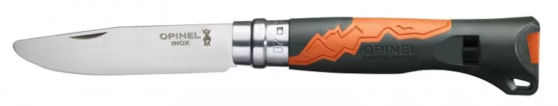 Нож складной Opinel Outdoor Junior 07, нержавеющая сталь, полимер, хаки