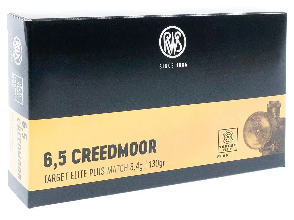 Патрон 6.5 Creedmoor RWS DN Target Elit Plus 8.4г/130gr (20 штук)