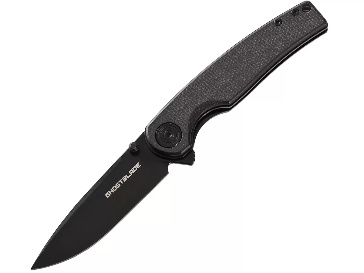 Нож складной GhostBlade Moroi, сталь D2, 58-62 HRC, рукоять микарта чёрная