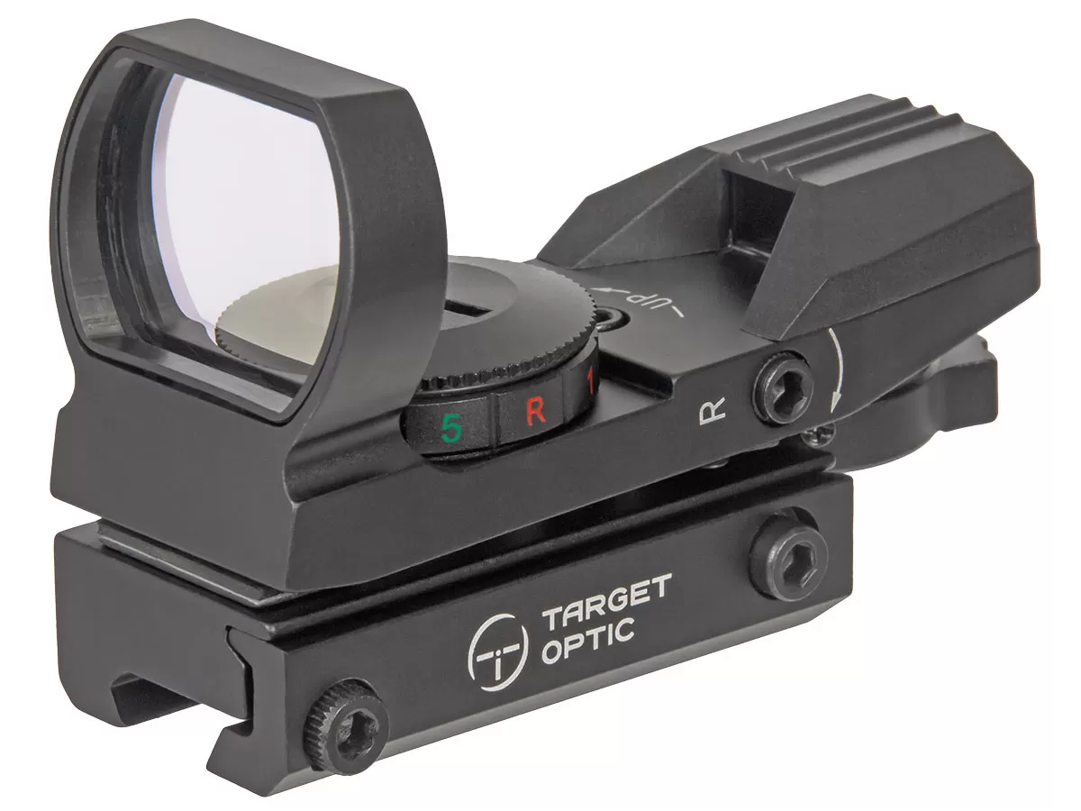 Коллиматор Target Optic 1x22x33, призма 11мм, зелёная/красная марка, 4 вида