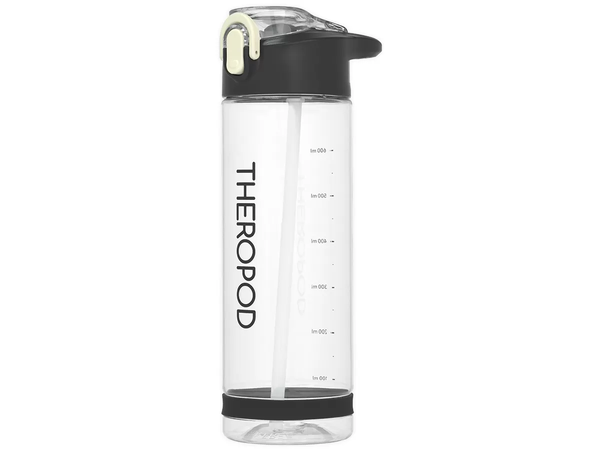Бутылка для воды THEROPOD TP-23 0.75L, тритан, цвет прозрачно-чёрный