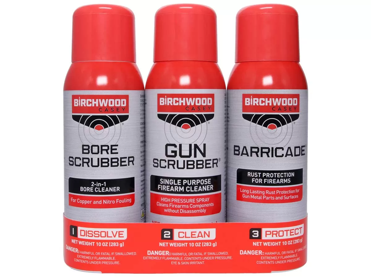 Набор средств Birchwood Casey (Bore Scrubber, Gun Scrubber, Barricade)