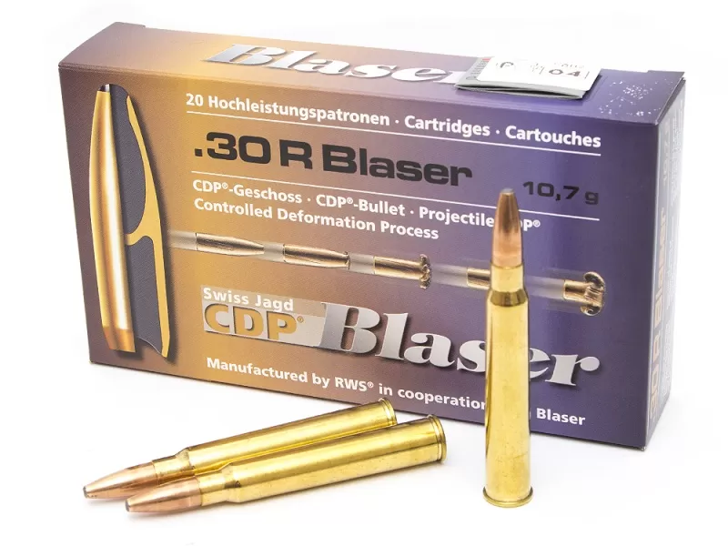 Патрон 30 R Blaser Blaser CDP 10.7г/165gr (20 штук)