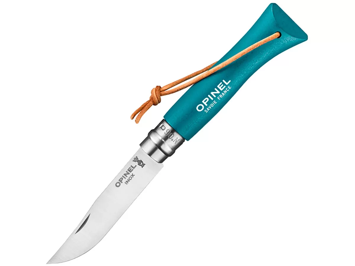 Нож складной Opinel Bushwhacker Turquoise 06, нержавеющая сталь, бирюзовый