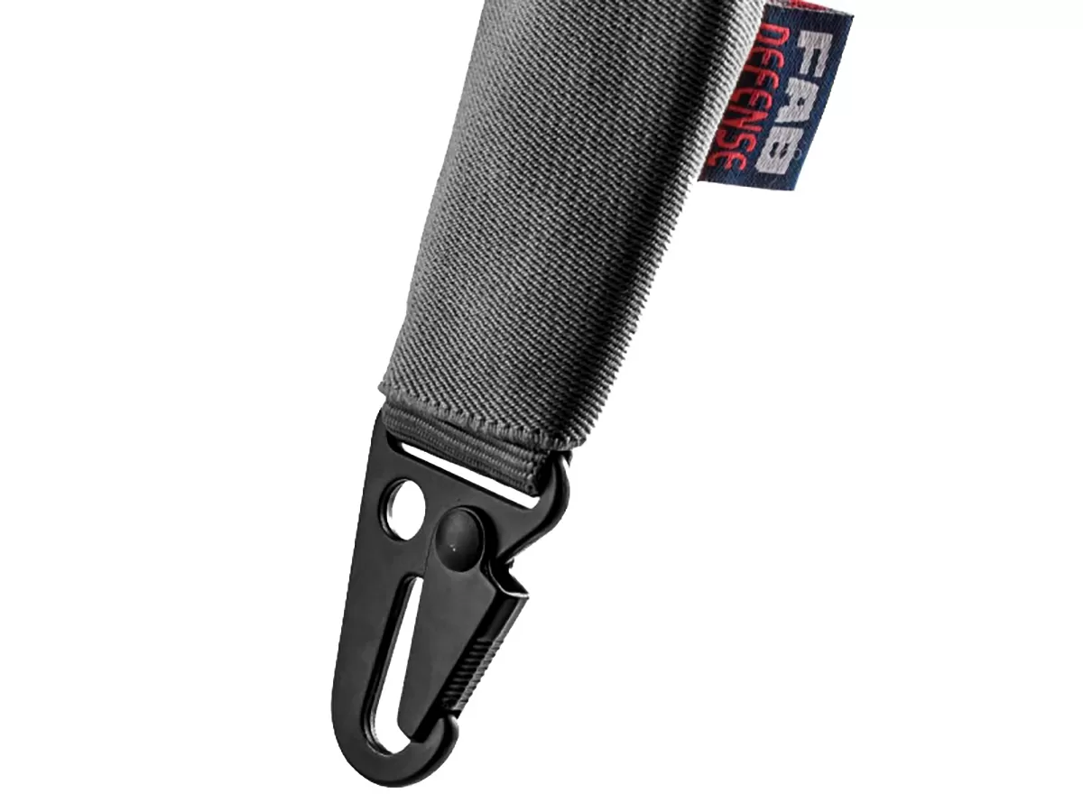 Оружейный ремень FAB Defence Bungee одноточечный, эластичный,тип HK, чёрный