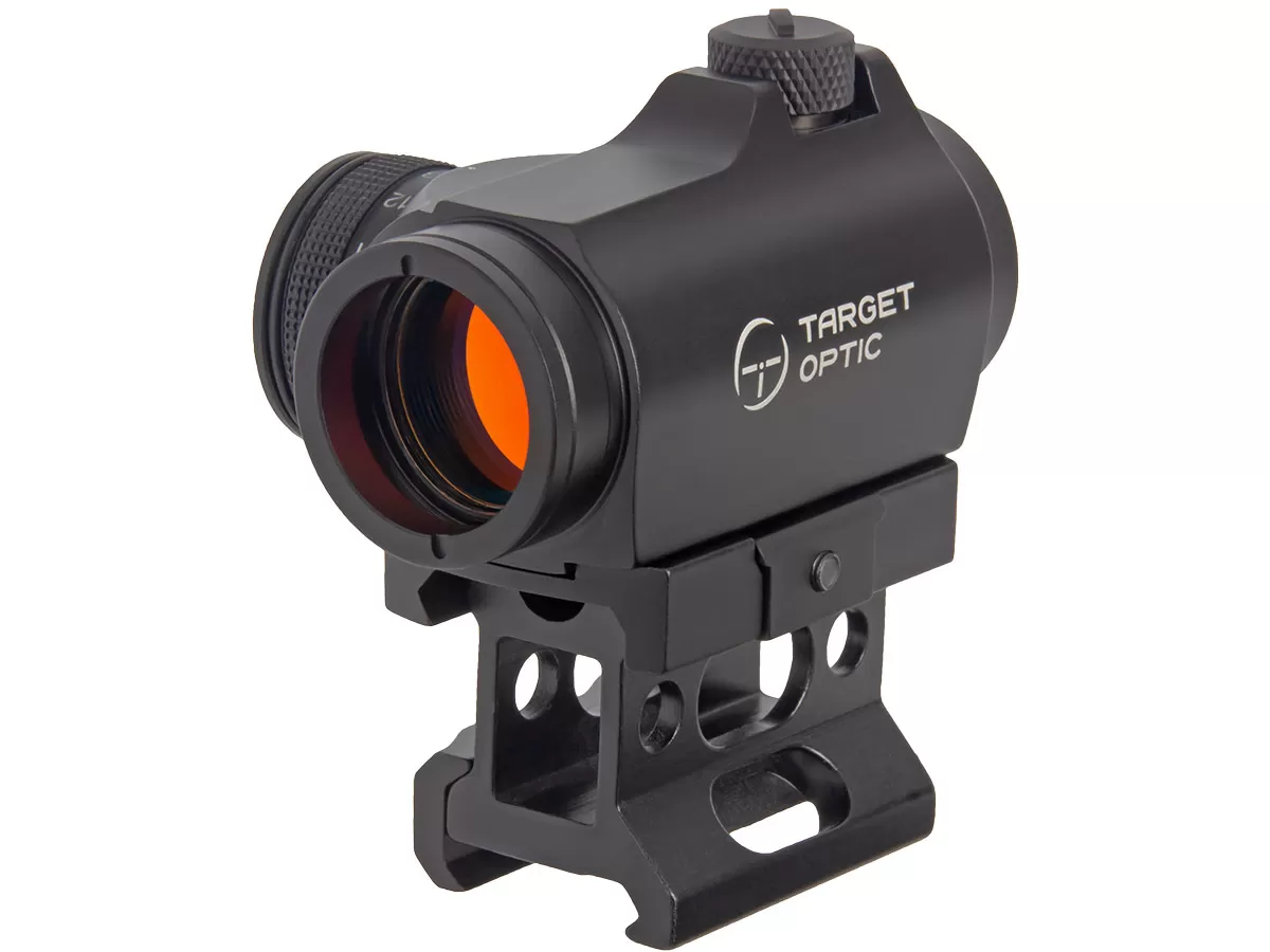 Коллиматор Target Optic 1x22, Weaver, красная марка, точка 2 MOA, проставка
