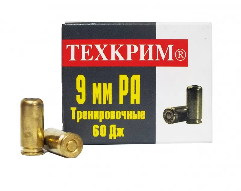 Патрон травматического действия 9мм P.A.Техкрим тренировочный 