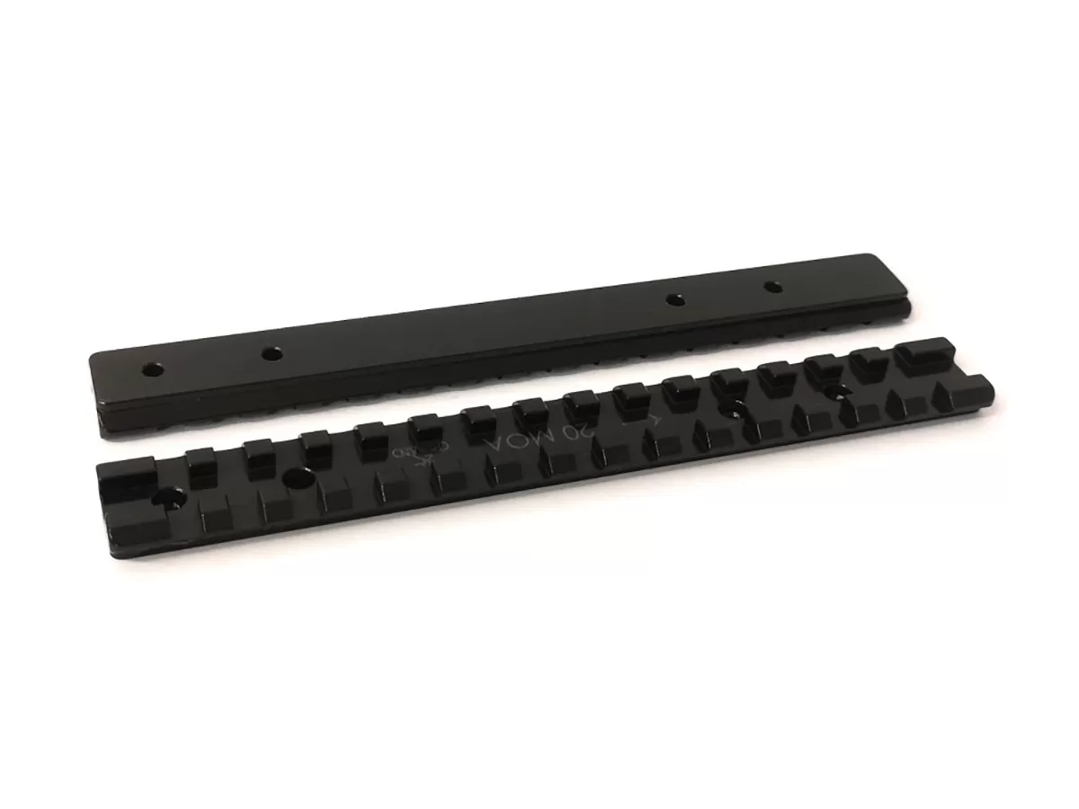 Планка Rusan Picatinny Tikka T3 L=165, наклон 20MOA, сталь
