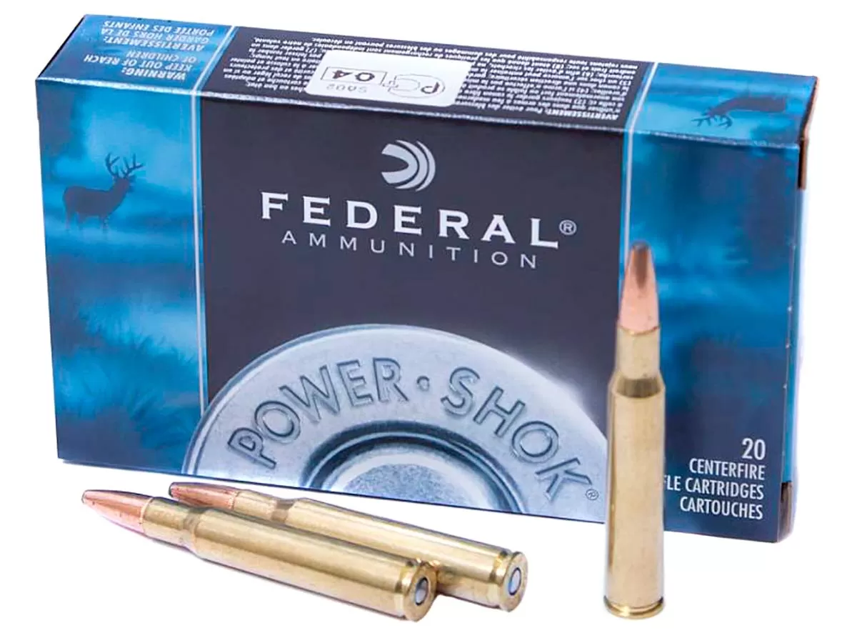 Патрон 30-06 Sprg. Federal Power Shok Rifle 9.72г-150gr (20 шт)