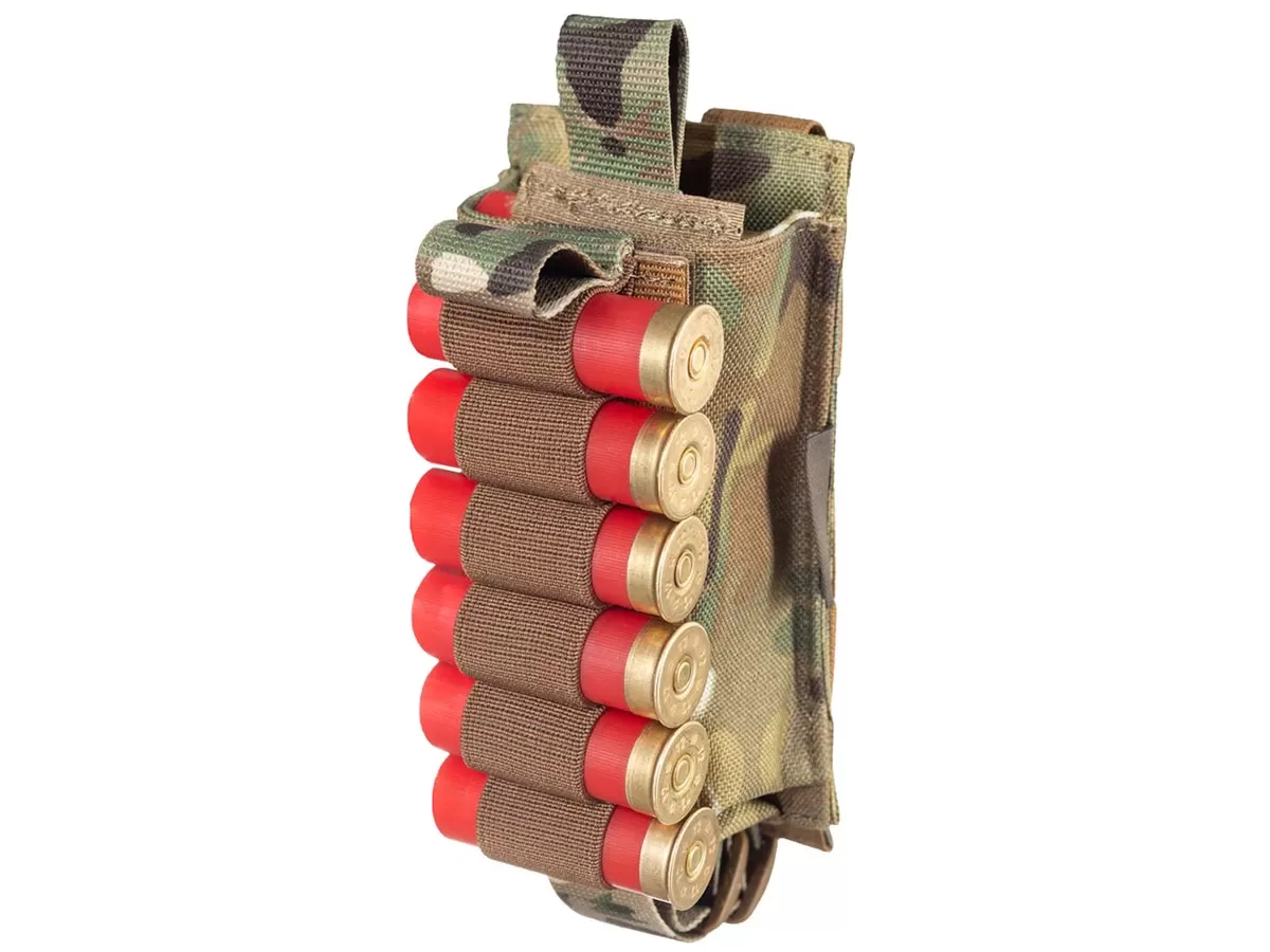 Подсумок Wartech Шелл MP-115-MCN под 12 патронов 12-20 калибров, Multicam