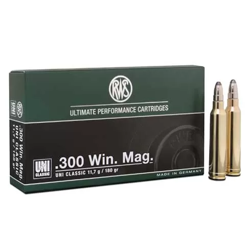 Патрон 300 Win.Mag. RWS UNI Classic 11.7г/180gr (20 штук)