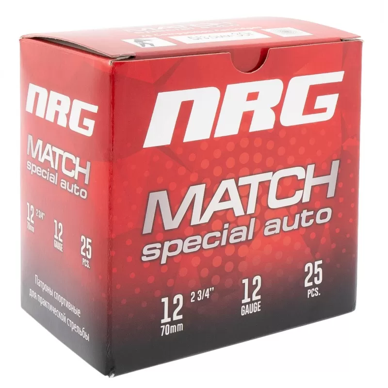 Патрон 12/70 дробь 5 (34г) Azot NRG Match (25 штук)