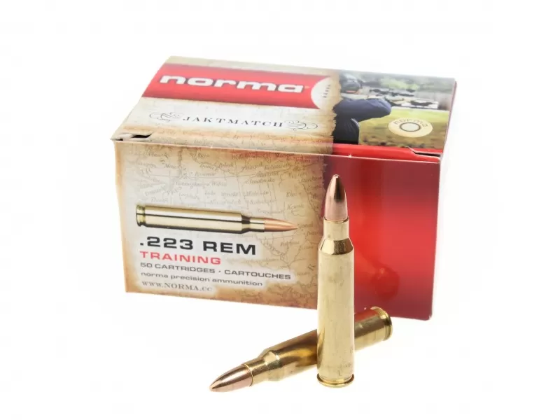 Патрон 223 Rem. Norma Jaktmatch FMJ 3.6г/55gr (50 штук)