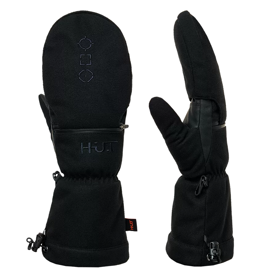 Рукавицы-перчатки H.U.T. Hybrid, мужские, мембранные, с утеплителем, чёрные