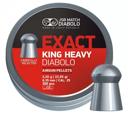 Пульки JSB Exact King Heavy 6,35 мм (300 шт) 