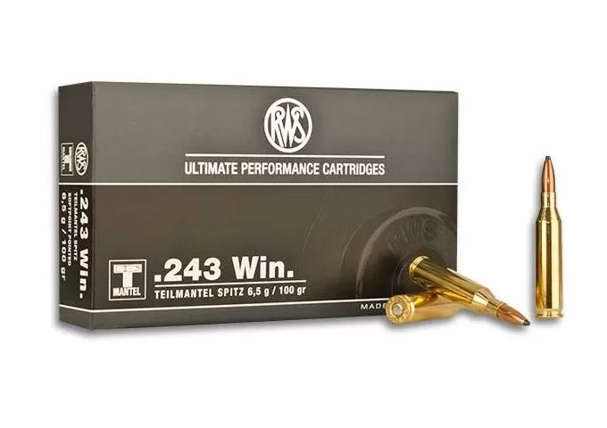 Патрон 243 Win. RWS TMS 6.5г/100gr (20 штук)