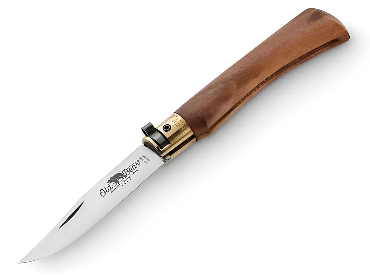 Нож складной Old Bear Classical Walnut S, сталь W1.4060, Satin, орех
