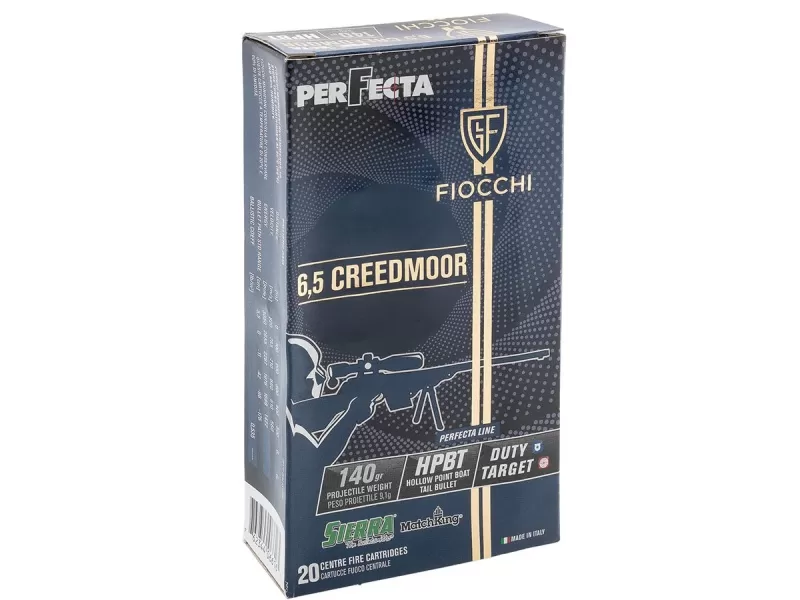Патрон 6.5 Creedmoor Fiocchi HP BT 9.1г-140gr (20 штук)