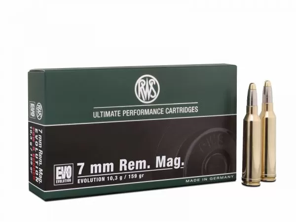 Патрон 7mm Rem. Mag. RWS EVO 10.3г/159gr (20 штук)