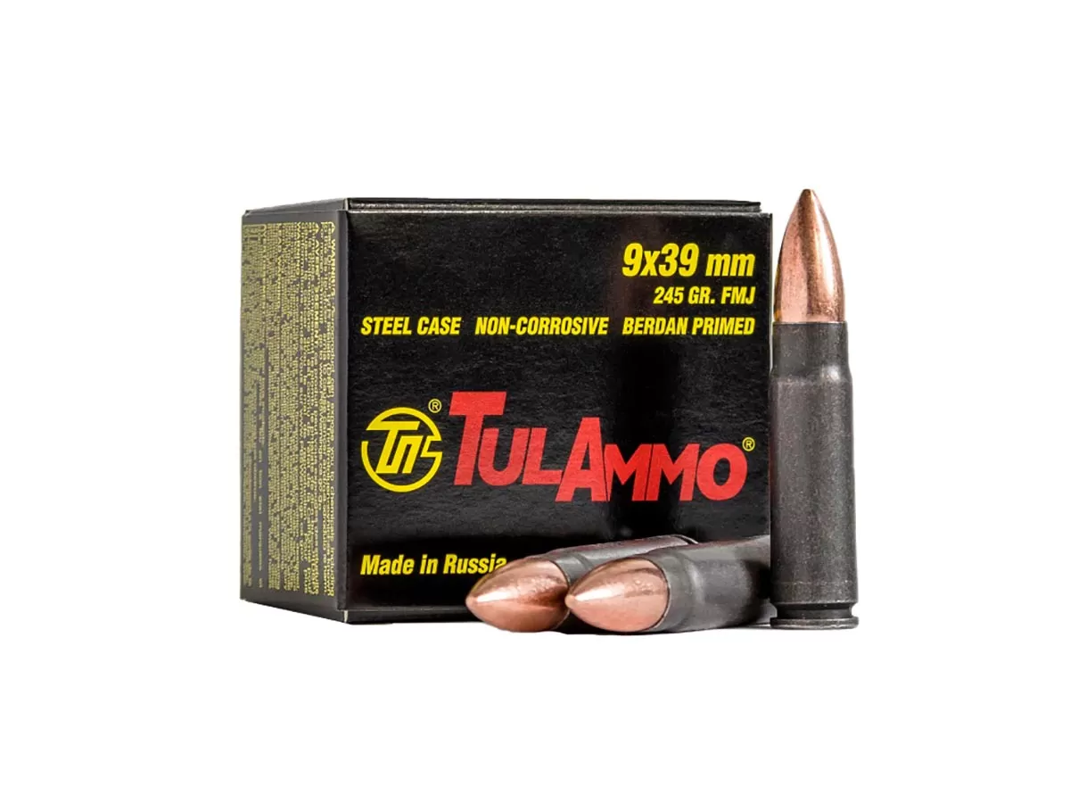 Патрон 9х39 TulAmmo FMJ 16г/247gr (20 штук)
