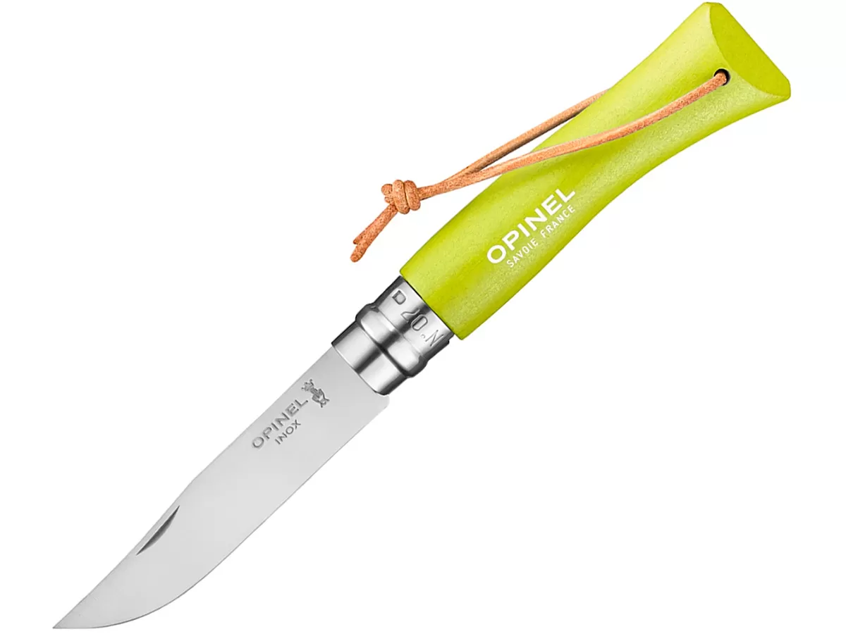 Нож складной Opinel Bushwhacker Anise 07, нержавеющая сталь,светло-зелёный