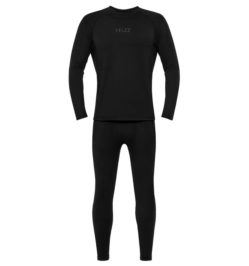 Термобельё мужское H.U.T. Ambush, комплект лонгслив + кальсоны, чёрный