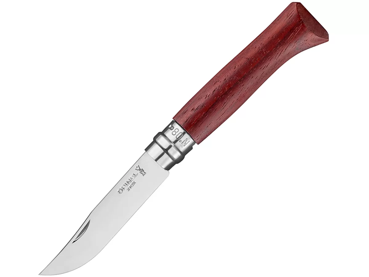 Нож складной Opinel Luxury Padouk Wood 08, нержавеющая сталь, падук