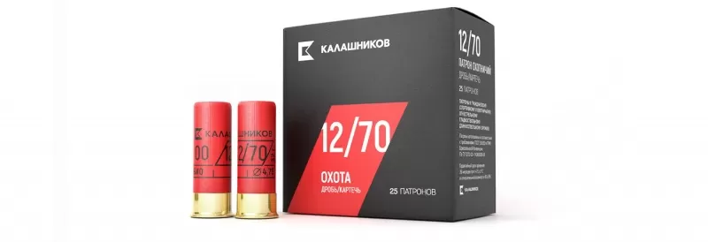 Патрон охотничий Калашников 12/70 дробь 0 (32гр.)