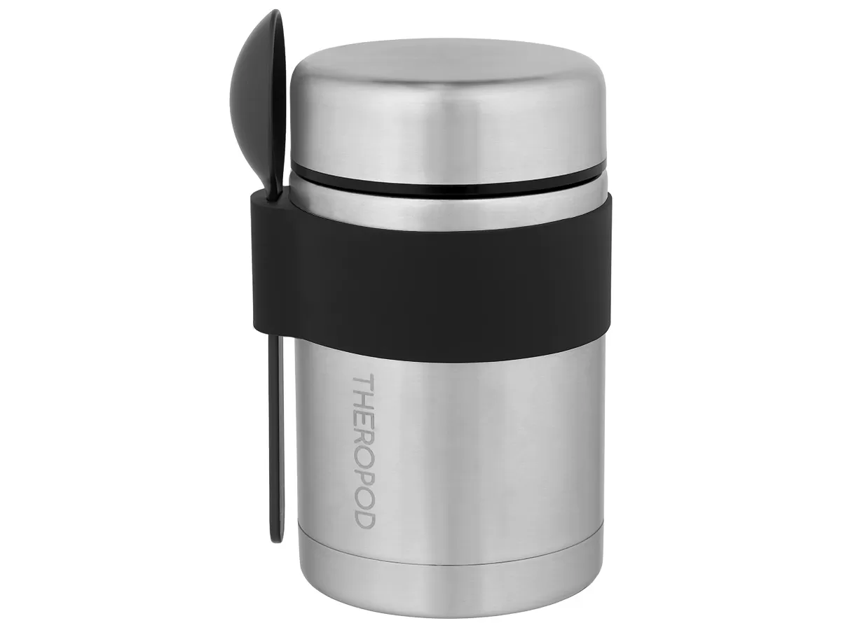 Термос для еды THEROPOD TP-20-520-SS 0.52L, нержавеющая сталь, ложка
