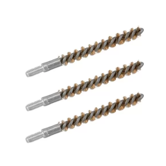Ерши Bore Tech щетинные,калибр.17(4,5мм) бронза 3шт,резьба 5/40 (M3) (Папа)
