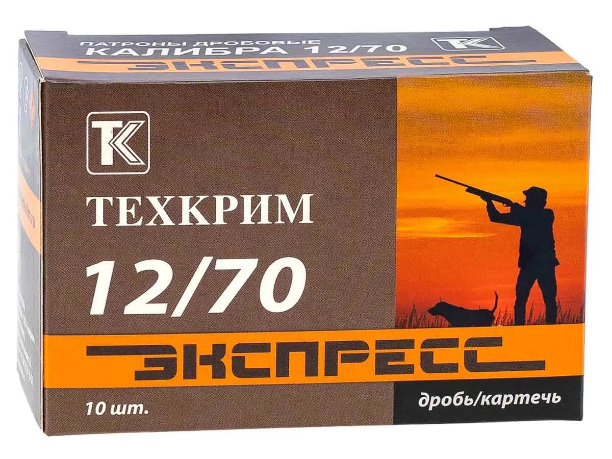 Патрон 12/70 дробь 00 (35г) Техкрим Экспресс (10 штук)