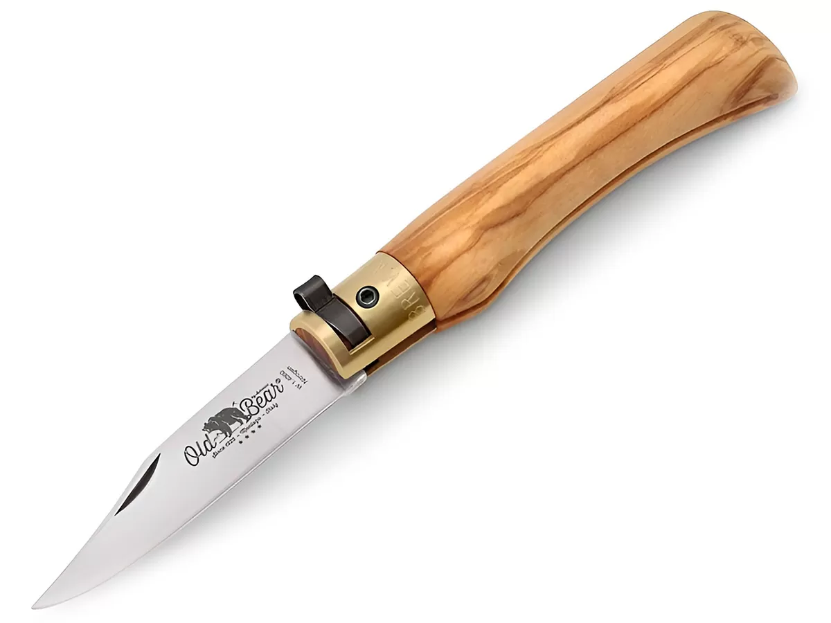 Нож складной Old Bear Classical Olive XS, W1.4060, Satin, оливковое дерево