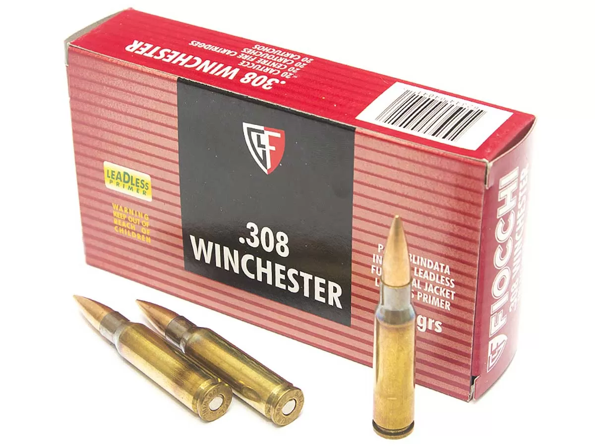 Патрон 308 Win. Fiocchi FMJ 9.52г/147gr (20 штук)