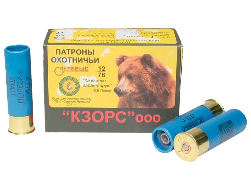 Патрон 12/76 пуля Полева-6 КЗОРС (10 штук)