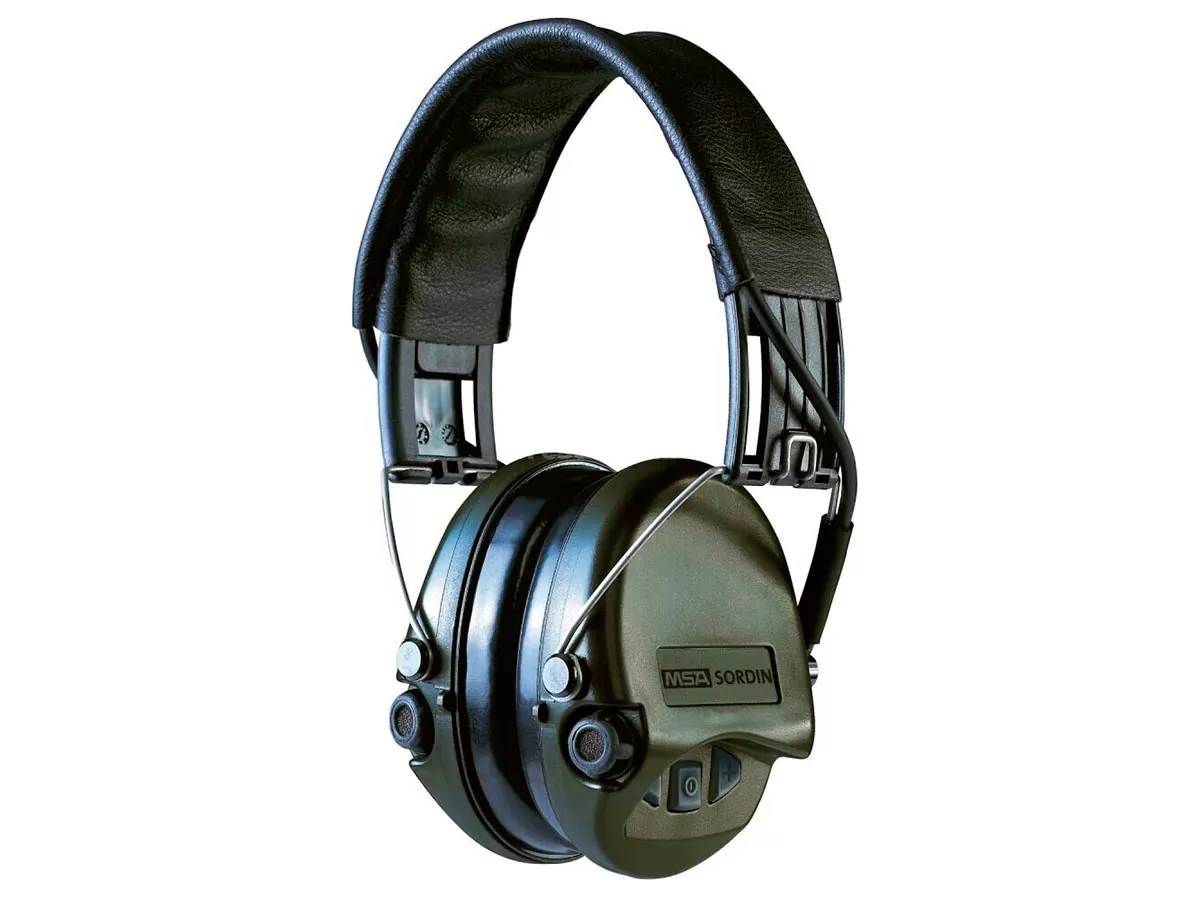 Наушники активные Sordin (MSA) Supreme Pro-X, хаки, оголовье-кожа