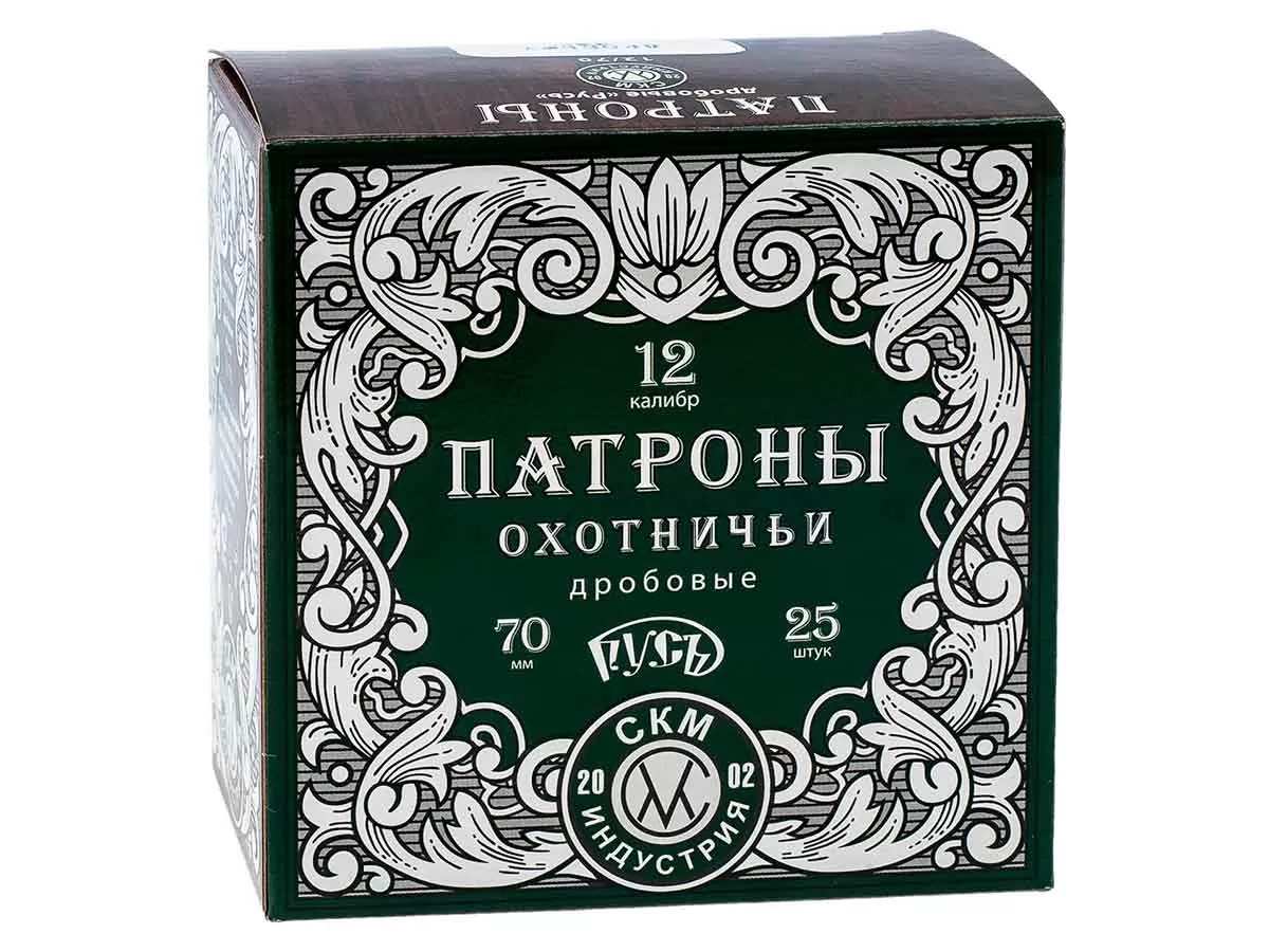 Патрон 12/70 дробь 7 (32г) СКМ Русь (25 штук) 