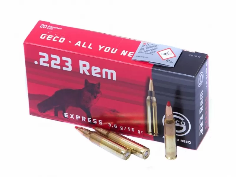 Патрон 223 Rem. Geco Express 3.6г/56gr (20 штук)