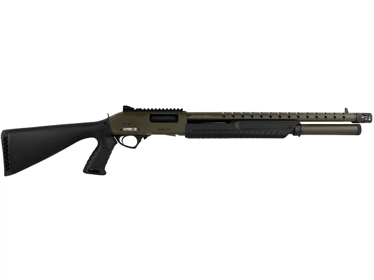 Ружьё помповое Fabarm Martial O.D.Green 12/76 L=510мм пластик