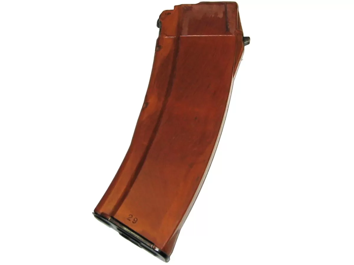 Магазин АК74, 5.45x39, 30 патронов, бакелит, с хранения, рыжий