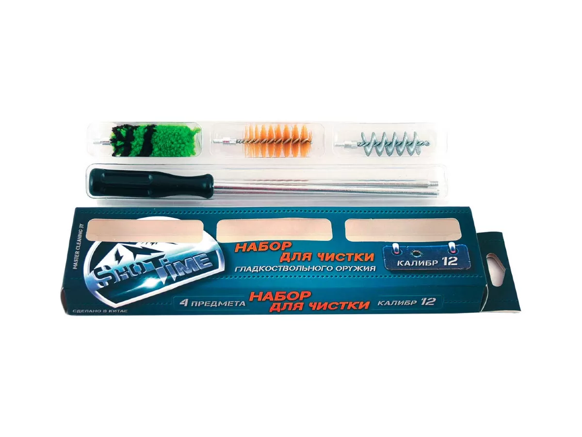 Набор ShotTime для чистки кал. 12, шомпол металл