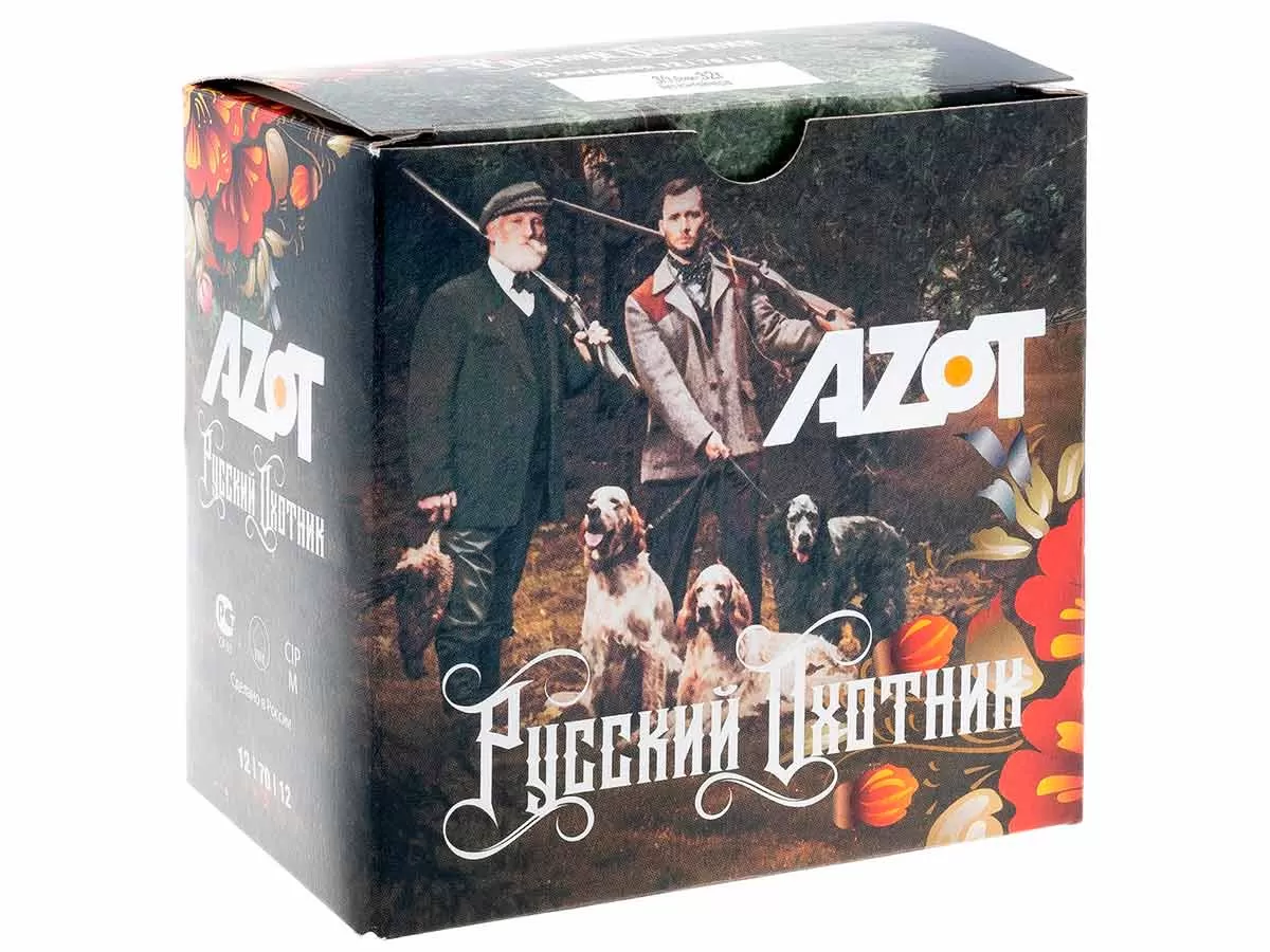 Патрон 12/70 дробь 3 (32г) БИО Azot Русский Охотник (25 штук)