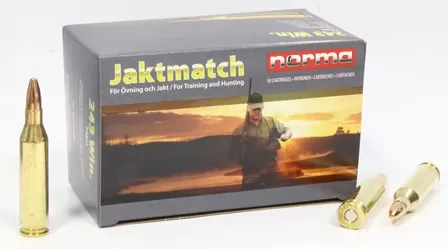 Патрон 243 Win./ Norma/ Jaktmatch/ 6.2г-95gr (50 шт./уп.)