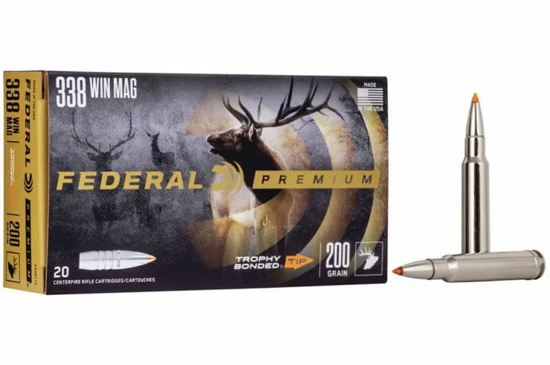 Патрон 338 Win. Mag. Federal Trophy Bonded Tip 12.96г/200gr (20 штук)
