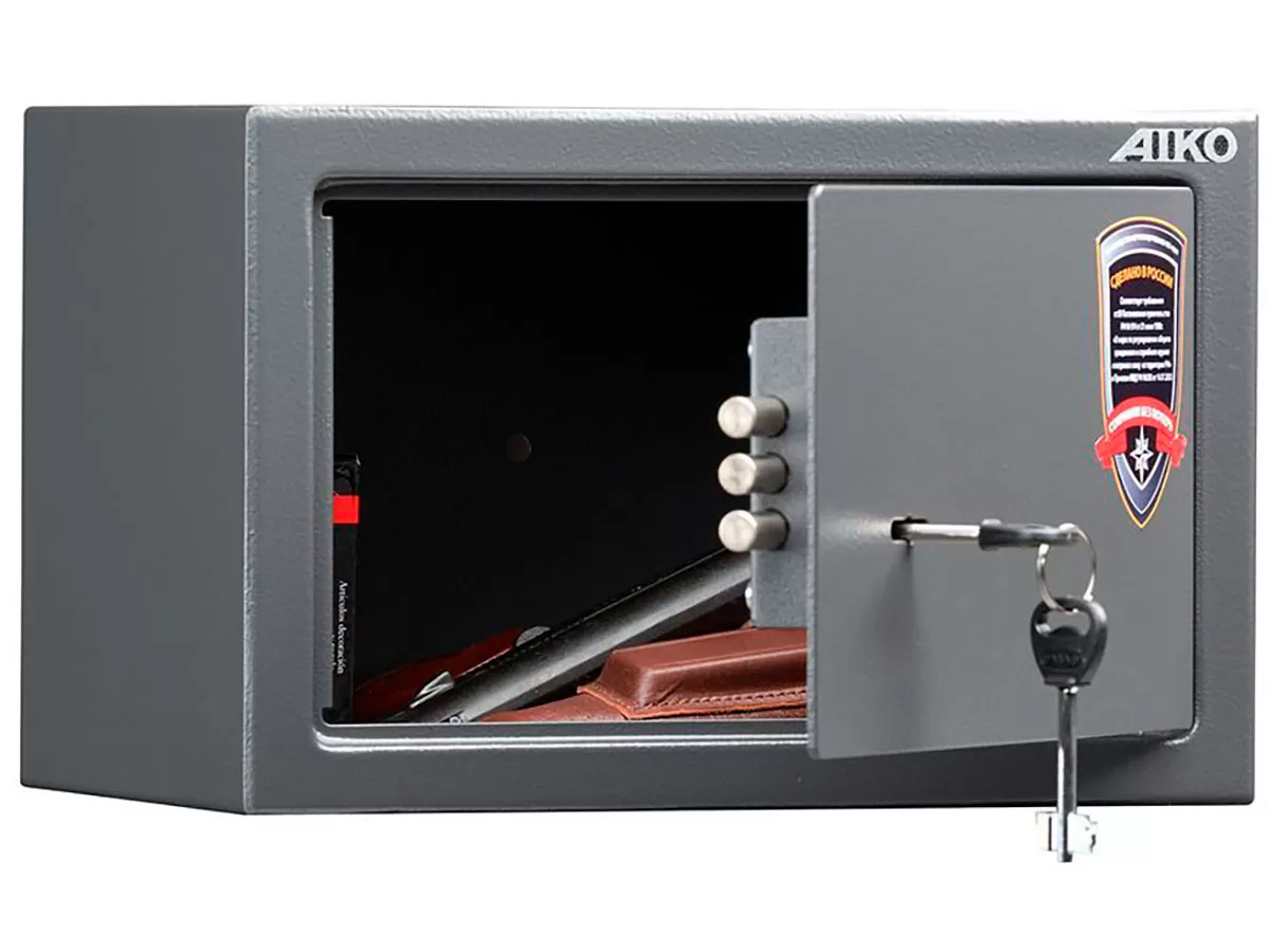 Сейф пистолетный AIKO TT-200, размер: 200x310x200, ключевой, 4.5кг