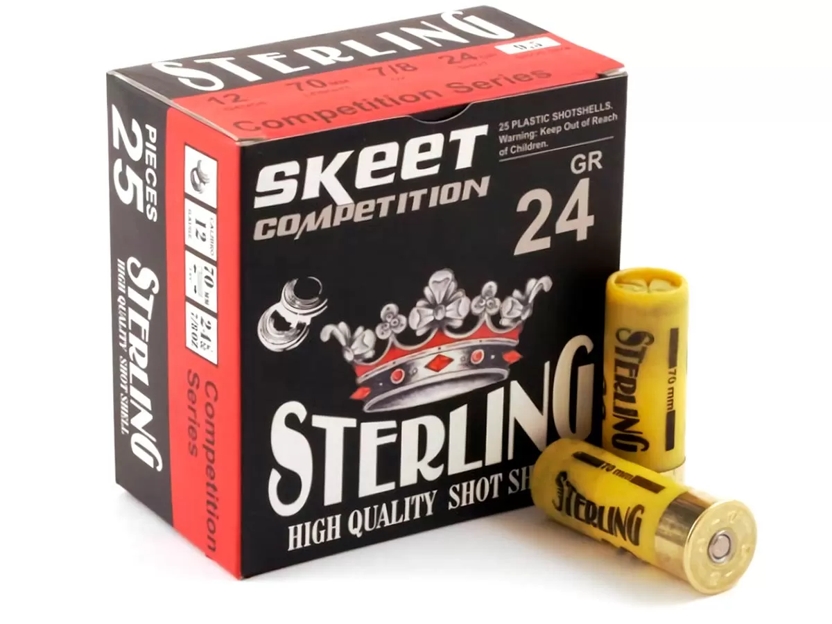 Патрон 12/70 дробь 9,5 (24г) Sterling Skeet (25 штук)