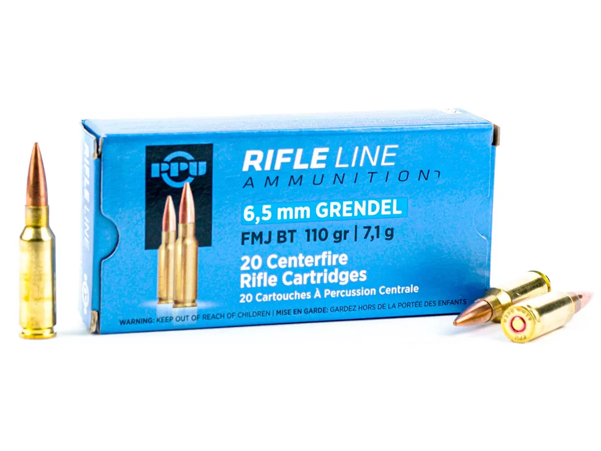 Патрон 6,5 Grendel Partizan FMJ BT 7.1г/110gr (20 штук)