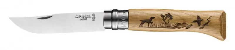 Нож Opinel серии Tradition Animalia 08, клинок 8,5см, собака