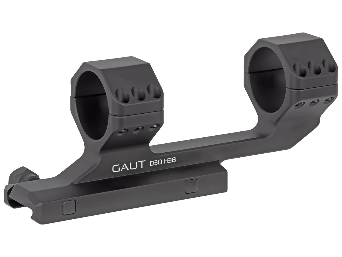 Кронштейн Gaut 30мм на Picatinny небыстросъёмный с выносом, BH=38мм, H=23мм