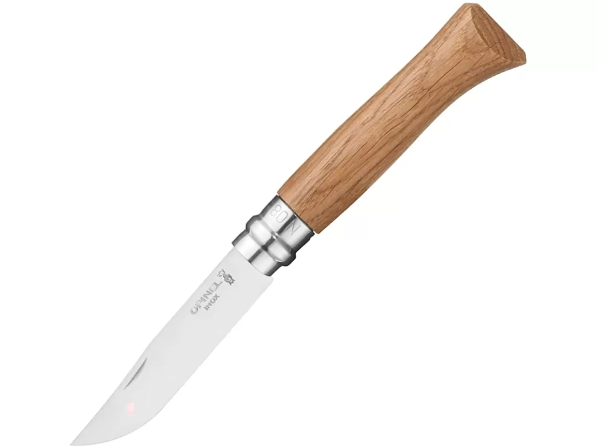 Нож складной Opinel Luxury Oak 08, нержавеющая сталь, дуб