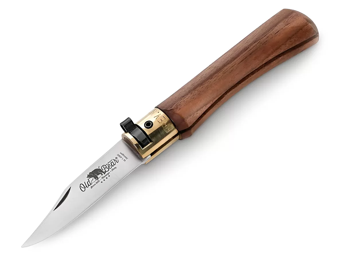 Нож складной Old Bear Classical Walnut XS, сталь W1.4060, Satin, орех
